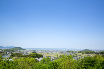 Fototapeta na wymiar 明日香村より見る大和三山
