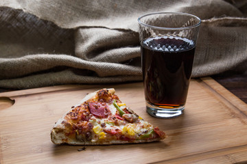 Pizza and cola