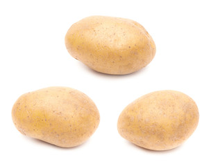 Brown potato isolated