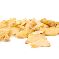 Pile of multiple oven baked fries chips