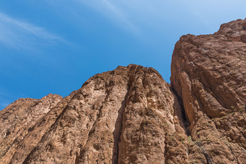 Fototapeta na wymiar The cliff of Gorges du Dades valley, Morocco