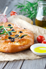 Italian focaccia bread
