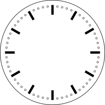 Zifferblatt Zifferblatt Uhr Alarm Illustration. Zifferblatt-Symbol