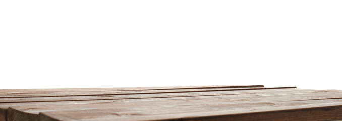 Dark brown paint coated wooden boards