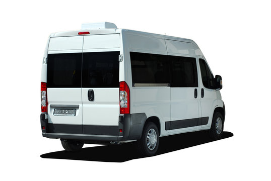 minibus back view