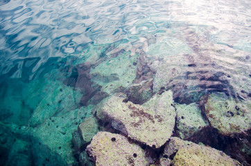 See water abstract background with stones
