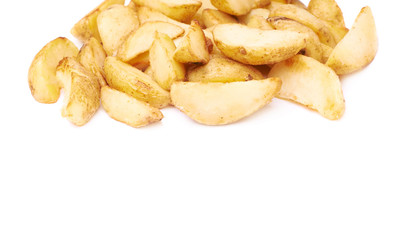 Pile of multiple oven baked fries chips