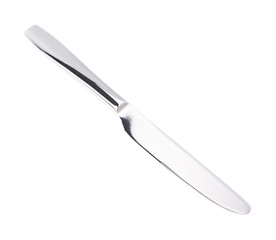 Stainless steel kitchen knife isolated