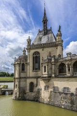 Obraz premium Chateau de Chantilly (1560). Chantilly, Oise, Picardie, France.