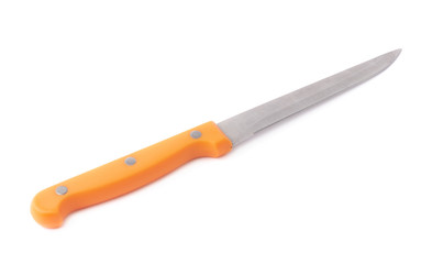 Steel kitchen knife isolated