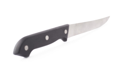 Steel kitchen knife isolated