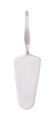 Steel metal cake server tool isolated