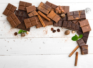 variety of chocolate