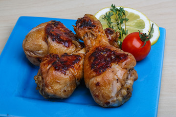 Roasted chicken legs