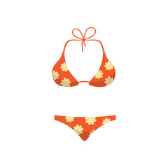 Women girl swim suit. 