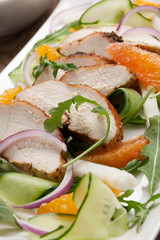 Spiced-Rubbed Turkey Breast with Salad