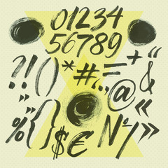 Vector alphabet. Hand drawn letters