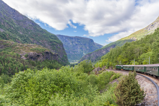 Flam Mountain Railway "Flamsbana", Norway