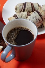 Coffee and croissant