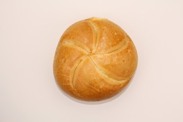 An isolated bread roll, Kaisersemmel