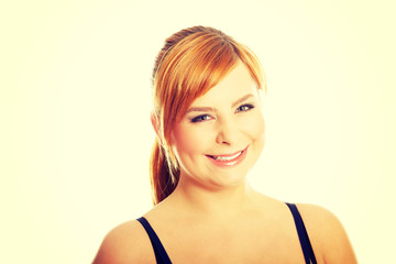 Fototapeta premium Portrait of overweight woman