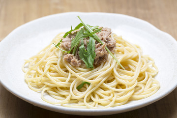 ツナパスタ　和風