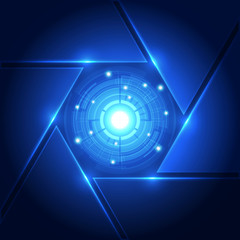 vector digital technology concept, abstract background