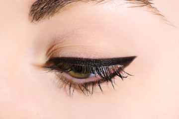 Obraz premium Human eye close up