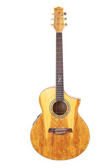 Fototapeta premium Acoustic guitar isolated on white