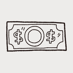 money doodle drawing