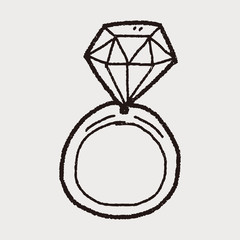 diamond ring doodle drawing