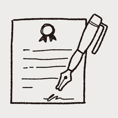 Certificate doodle