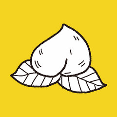 Chinese New Year; Chinese New Year peaches of immortality flat i