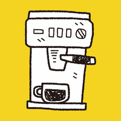 coffee machine doodle
