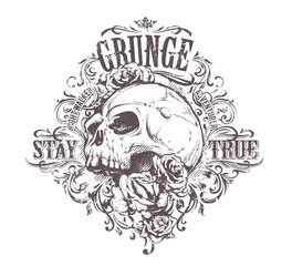 Grunge Skull Art