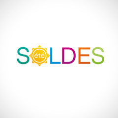 soldes d'été, affiche ou bannière marketing