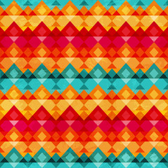 vintage triangle seamless pattern