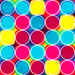 bright circle seamless pattern