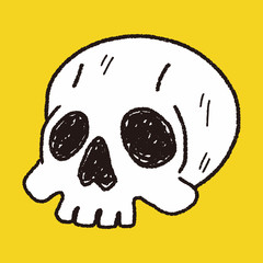 skull doodle