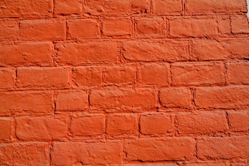 Mur de briques peint
