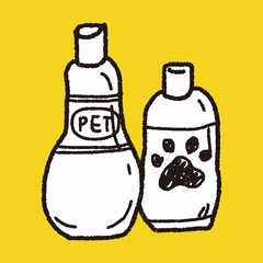 Pet shampoo doodle