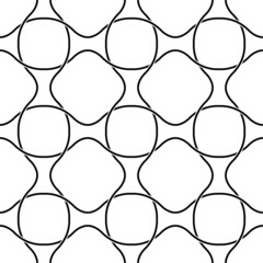 Black and white geometric seamless pattern modern stylish.