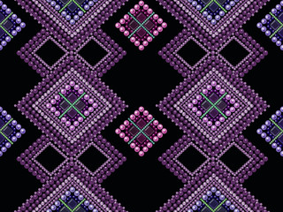 Seamless pattern modern texture abstract background with beads