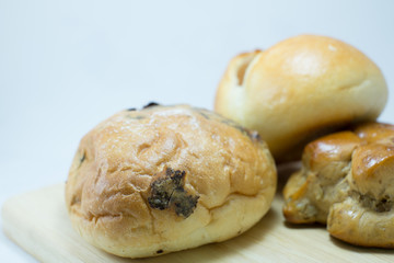 chocolate bread, isolated