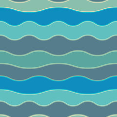 Seamless colorful background made of way blue lines 