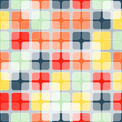 Seamless abstract background made of colorful squares