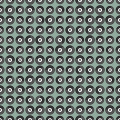 Seamless colorful background made of balls for billiards