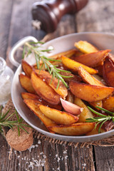 french fries and rosemary