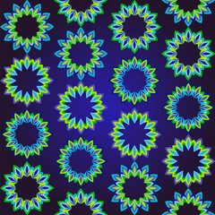 vintage geometric floral  pattern