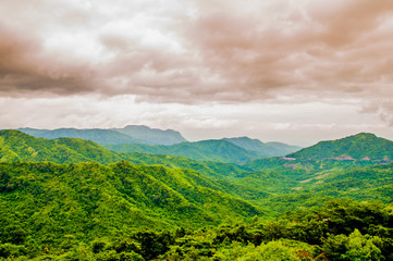 Green mountain in thailand.